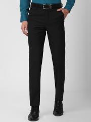 Van Heusen Men Black Formal Trousers