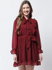 The Vanca Red Shirt Dress