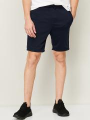 Kappa Men Navy Blue Solid Shorts