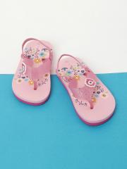 Fame Forever by Lifestyle Girls Pink & Blue Printed Thong Flip-Flops