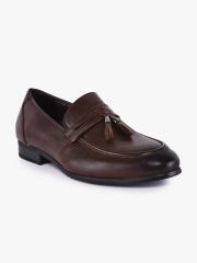 BuckleUp Men Brown Textured Formal Loafers