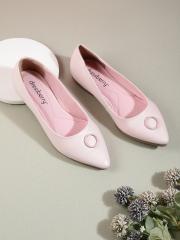 DressBerry Women Pink Solid Ballerinas