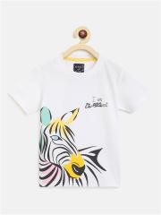 Nauti Nati Boys Multicoloured Printed T-shirt