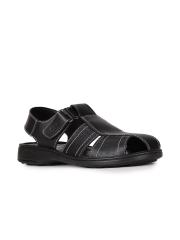 Bata Men Black Fisherman Sandals