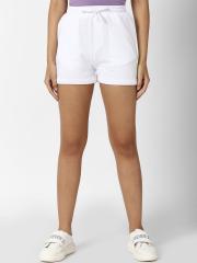 FOREVER 21 Women White Solid Shorts