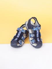 Fame Forever by Lifestyle Boys Blue PU Fisherman Sandals