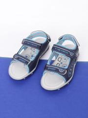 Fame Forever by Lifestyle Boys Navy Blue & White PU Comfort Sandals