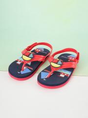 Fame Forever by Lifestyle Boys Red & Navy Blue Printed Thong Flip-Flops