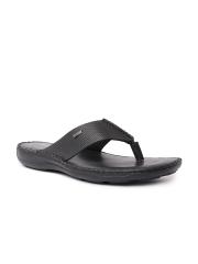 Buckaroo Men Black Leather Comfort Sandals