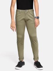 Indian Terrain Boys Olive Green Trousers