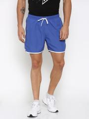 FILA Men Blue Solid Sports Shorts