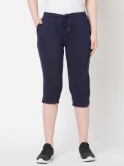 Sweet Dreams Women Navy Blue Solid Capris