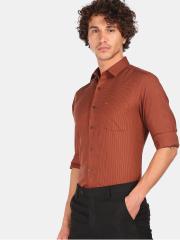 Arrow Men Rust Cotton Formal Shirt