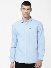 Wrangler Men Blue Casual Shirt