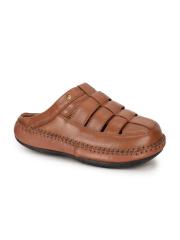 Hush Puppies Men Tan Leather Fisherman Sandals