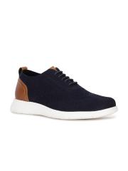 Hush Puppies Men Navy Blue Solid Sneakers