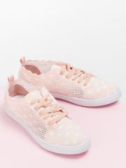 Ginger by Lifestyle Women Pink Printed Casual Sneakers