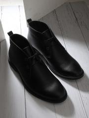 Carlton London Men Black Solid Boots