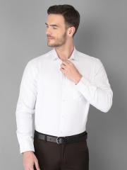 Canary London Men White Solid Formal Shirt