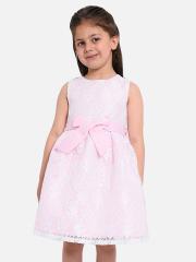 Nauti Nati Girls Pink Lace Dress