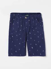 Bossini Boys Navy Blue Printed Shorts