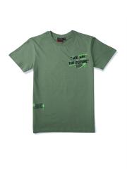 Gini and Jony Boys Green Printed T-shirt