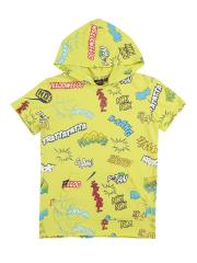 Gini and Jony Boys Yellow Printed T-shirt