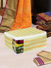 prettykrafts Brown Printed Saree Covers