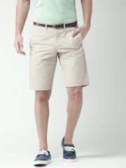 Celio Men Beige Solid Chino Shorts