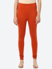 Biba Women Orange Solid Churidar