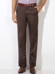 Van Heusen Men Brown Formal Trousers