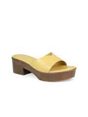 Inc 5 Women Mustard & Yellow Comfort Sandals