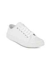 Truffle Collection Women White Solid Regular Sneakers