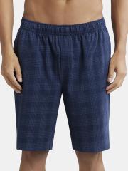 Jockey Men Blue Checked Shorts