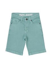 Pepe Jeans Boys Green Slim Fit Shorts