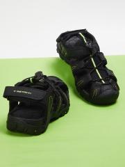 Fame Forever by Lifestyle Boys Black PU Fisherman Sandals