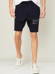 Kappa Men Navy Blue Cotton Shorts