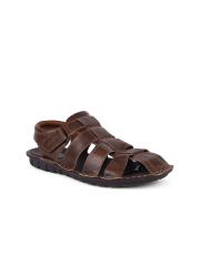 Bata Men Brown Fisherman Sandals