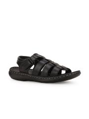 Bata Men Black Fisherman Sandals