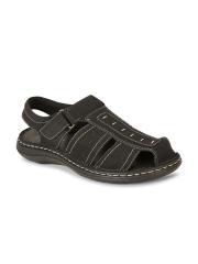 Bata Men Black Fisherman Sandals