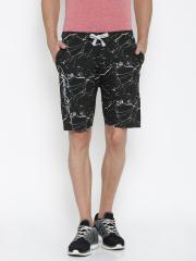 Ed Hardy Men Black Printed Shorts