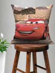 Disney Red & Beige Cars Printed Cushion