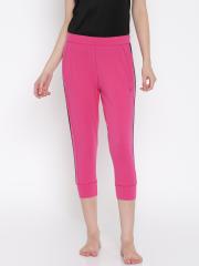 Sweet Dreams Women Pink Solid Lounge Capris