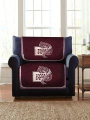 MULTITEX 10 Pcs Maroon 5 Seater Sofa Set