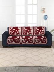 MULTITEX 10 Pieces Maroon 5 Seater Sofa Set