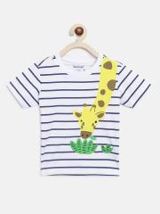 Nauti Nati Boys Multicoloured Striped T-shirt