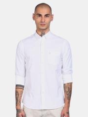 U S Polo Assn Men White Casual Shirt