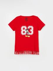 Fame Forever by Lifestyle Girls Red Printed Cotton Top