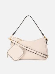 Allen Solly Pink Structured Sling Bags