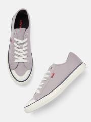 Levis Men Grey Solid Sneakers